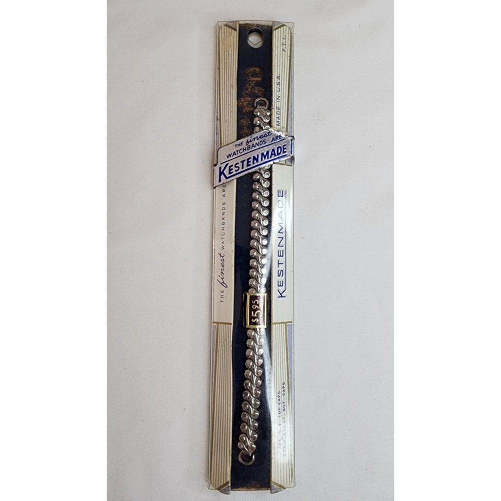Women's Kestenmade Silver & Gold Tone Watchband. New Old Stock